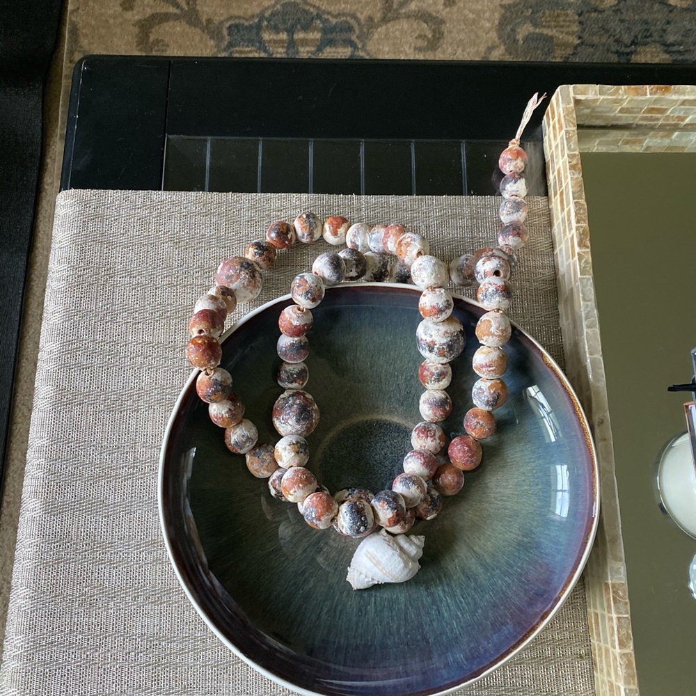 Terra cotta clay beads - Picture 3 of 3